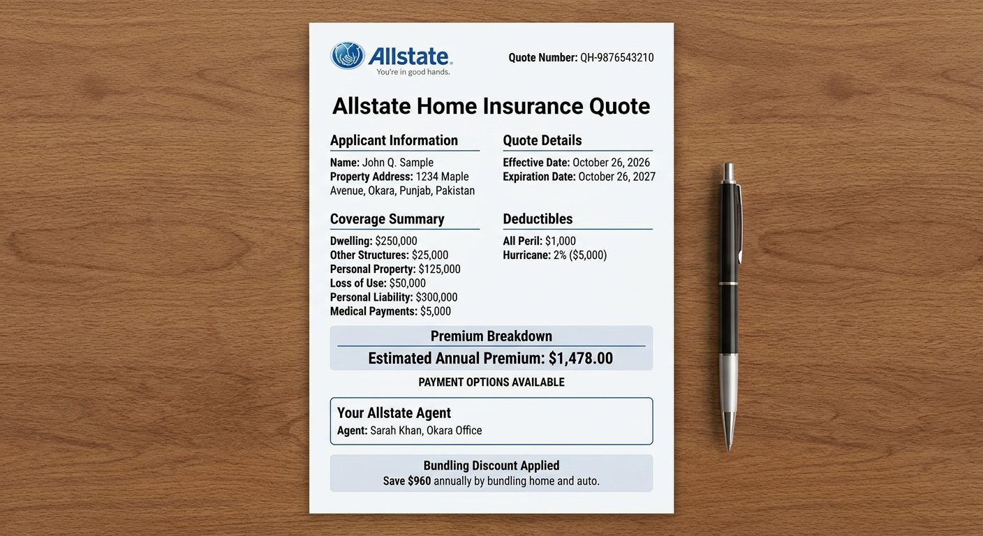 Allstate Quote for Home Insurance